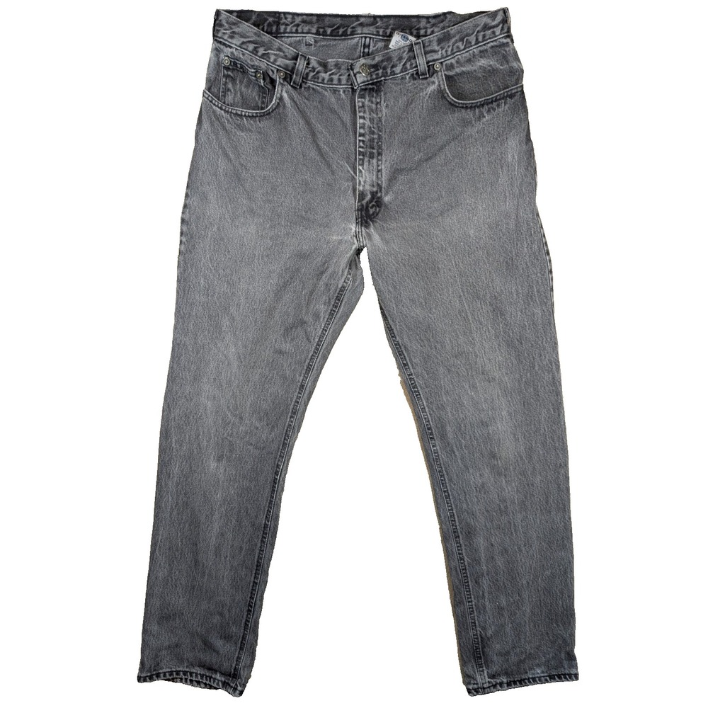 Men's Baggy Jeans 36x32 Gray Vintage 90s Gitano Street Skater Straight Leg Retro